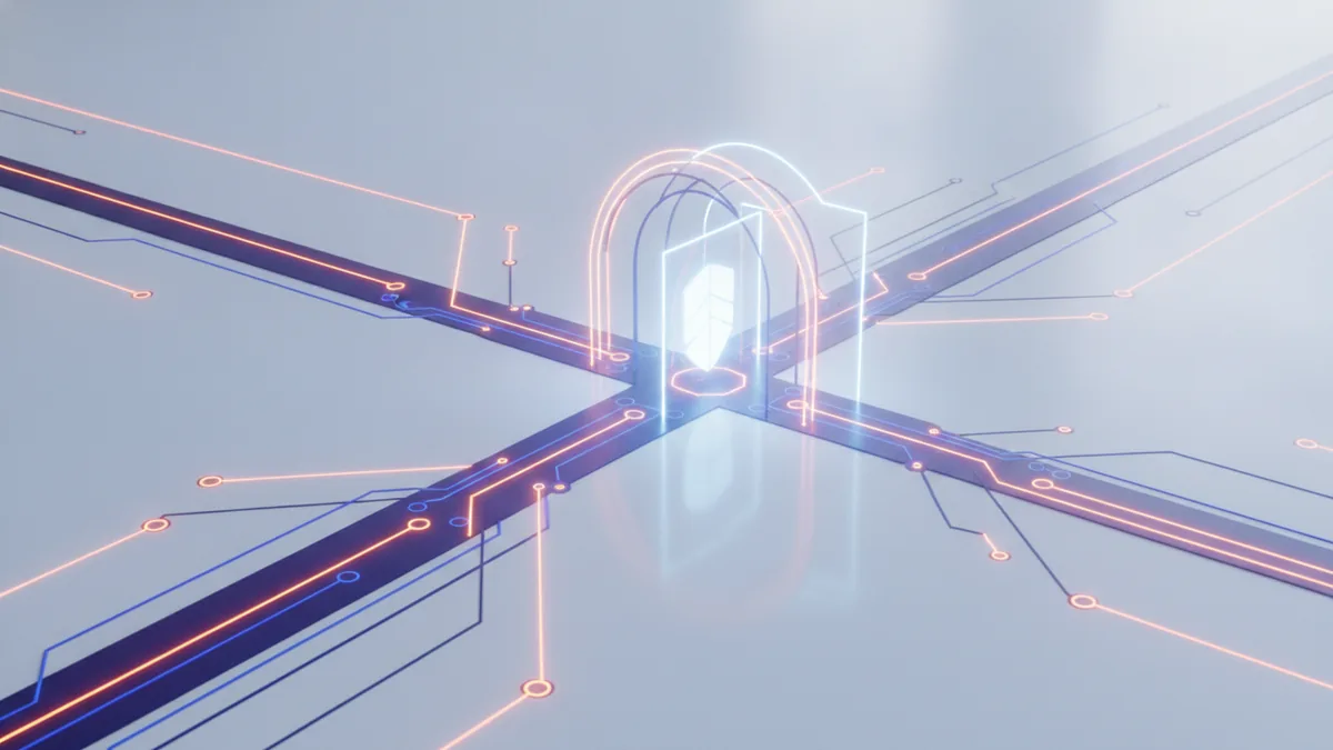 How an API throttle controls requests Network request flow passing through a central API traffic gate