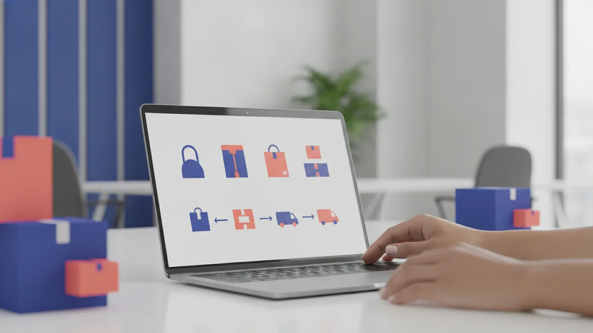 Browsing products online on a laptop with an easy, everyday feel