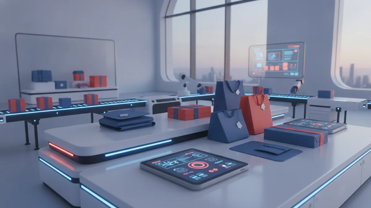 Future-ready online retail setup with connected devices, parcels, and modern commerce tools