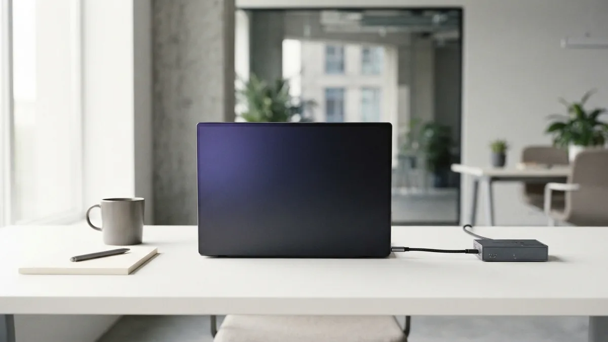 Laptop and network device linked by a cable to suggest API requests and responses