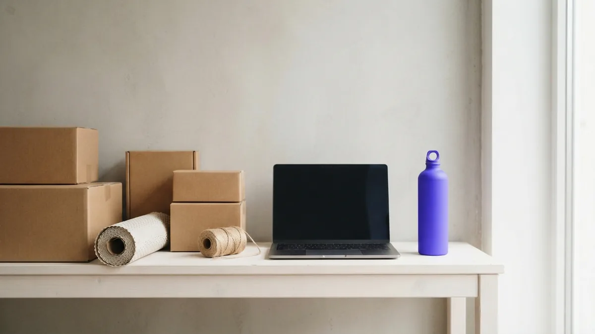 Tidy ecommerce packing supplies showing hidden store handling and return costs