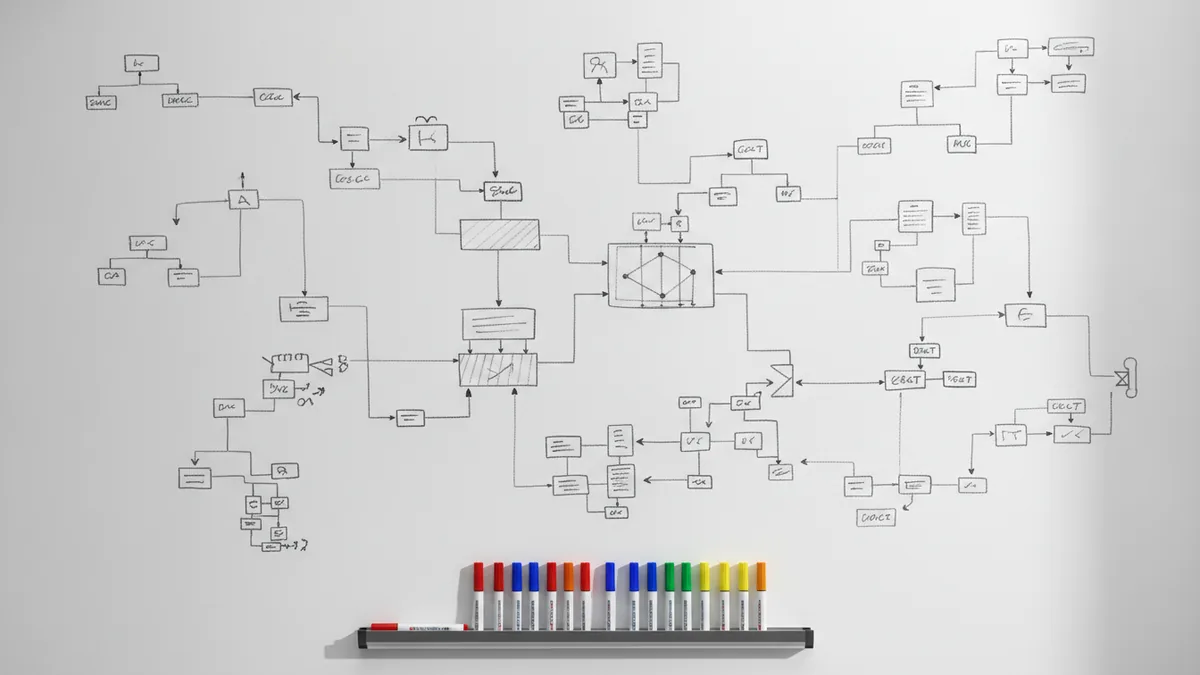 Design endpoints and behaviors clearly A structured diagram workspace representing clear API endpoint design.