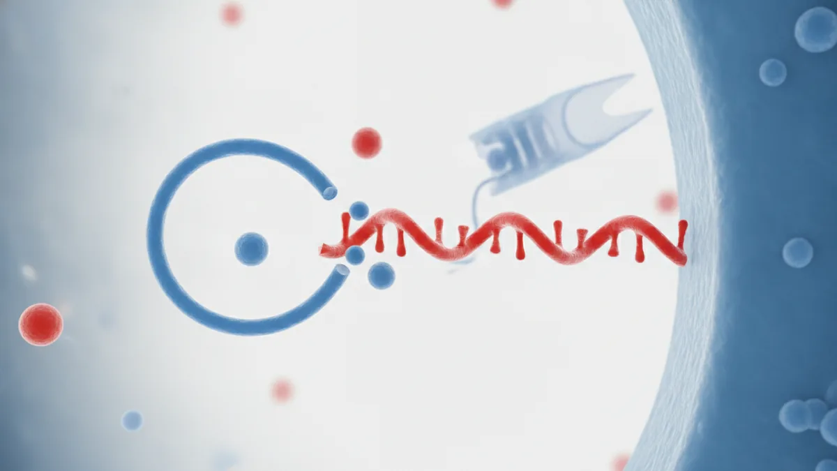 Phage DNA joining a bacterial chromosome to form a stable prophage
