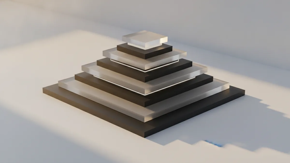 Layered delivery stages representing which costs belong in SaaS COGS
