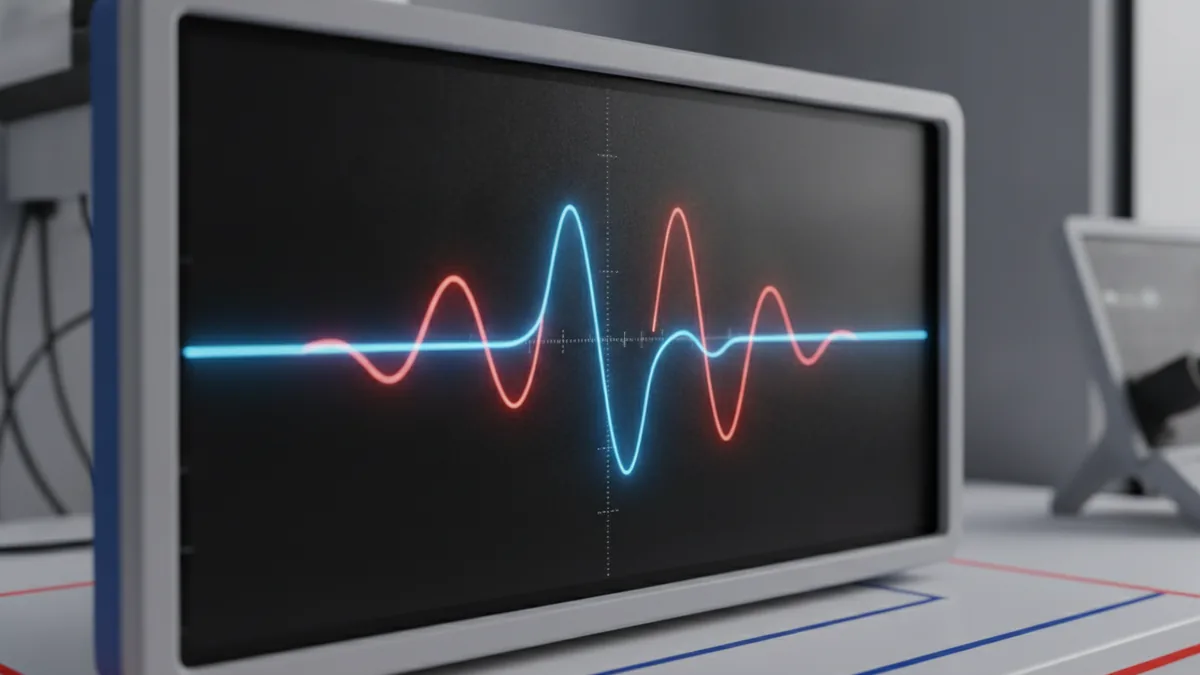 Waveform visualization representing a handshake and switching protocols