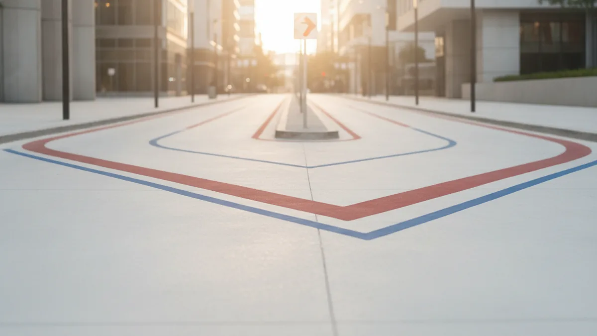 Journey stages and assists A winding street path representing stages of the customer journey