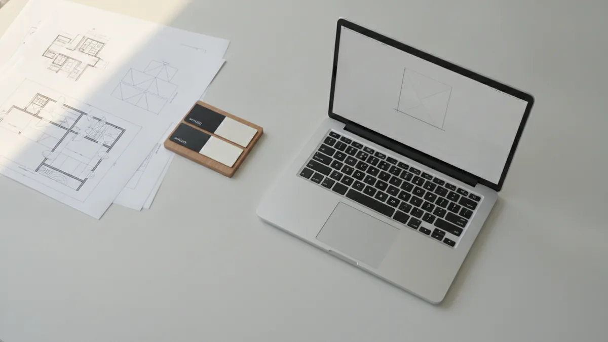 Designer reviewing a color palette for a graphic layout