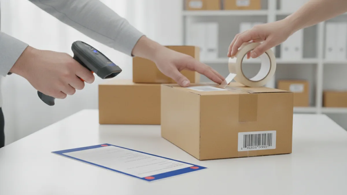 Direct fulfillment workflow Packing and scanning workflow for direct-to-consumer shipping