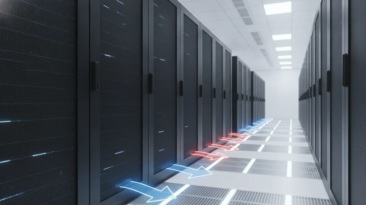 Data center server racks representing hosted SaaS delivery